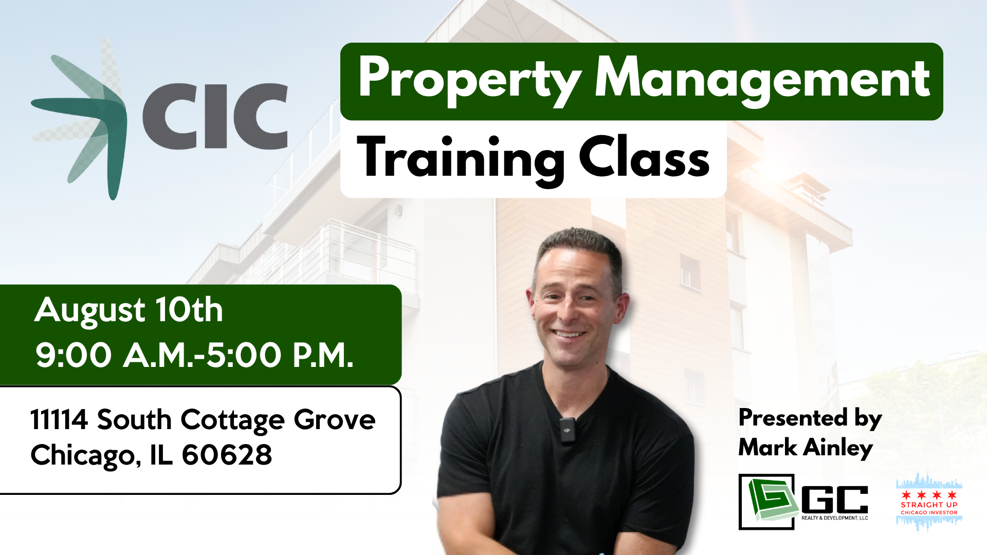 Event 1: In-Person Property Management Training Certificate Class